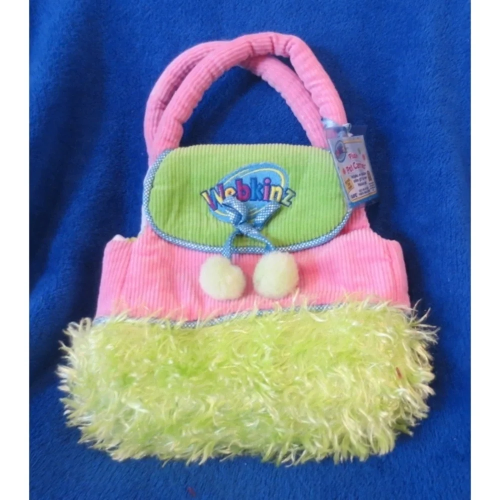Ganz Webkinz Plush Pink Carrier HC-100 Code Included